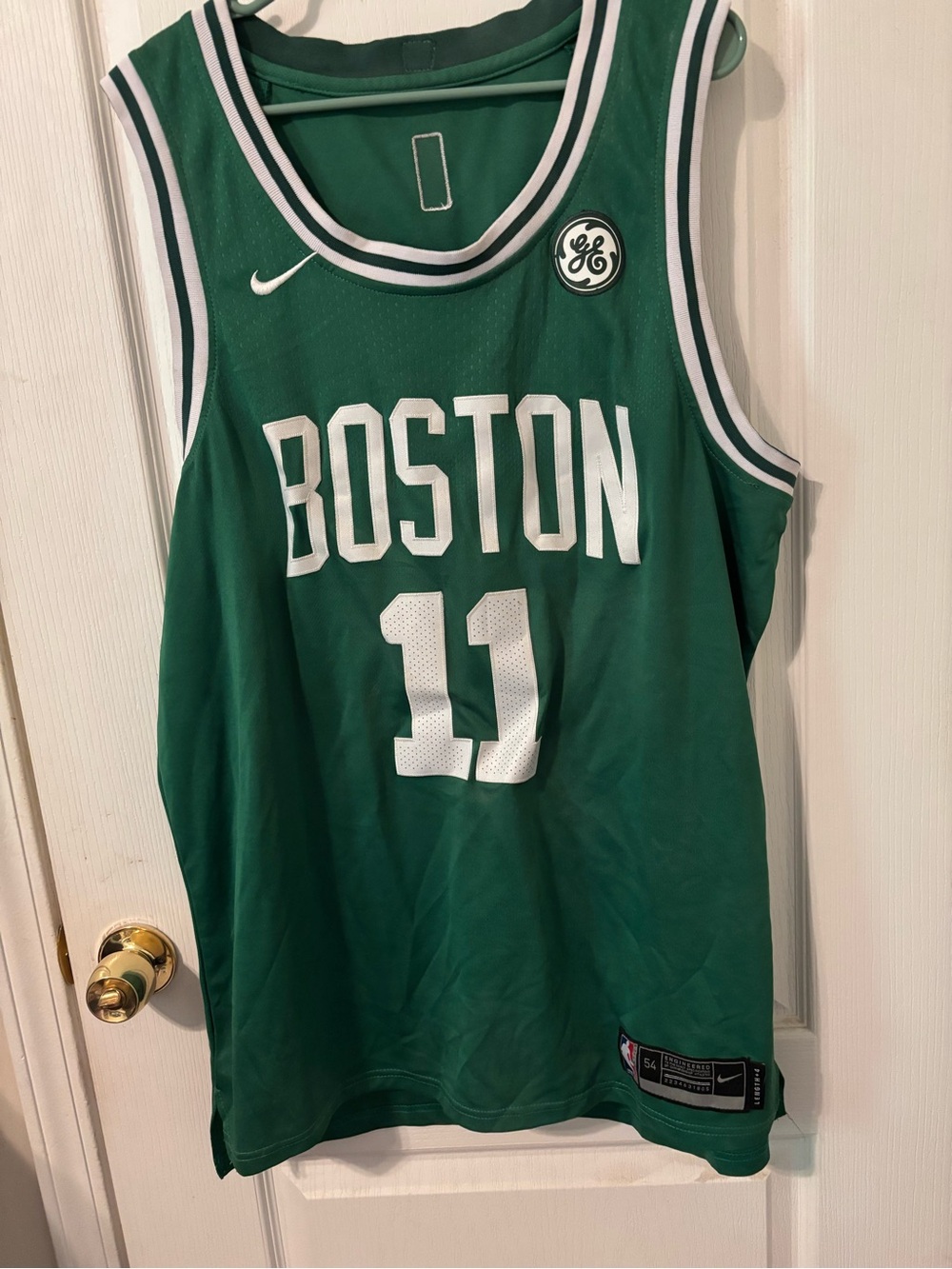 NBA Green Basketball Jersey with White and Black Accents